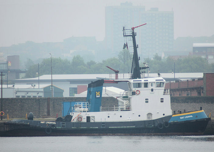 Photograph of the vessel  Smit Liverpool pictured in Liverpool Docks on 27th June 2009