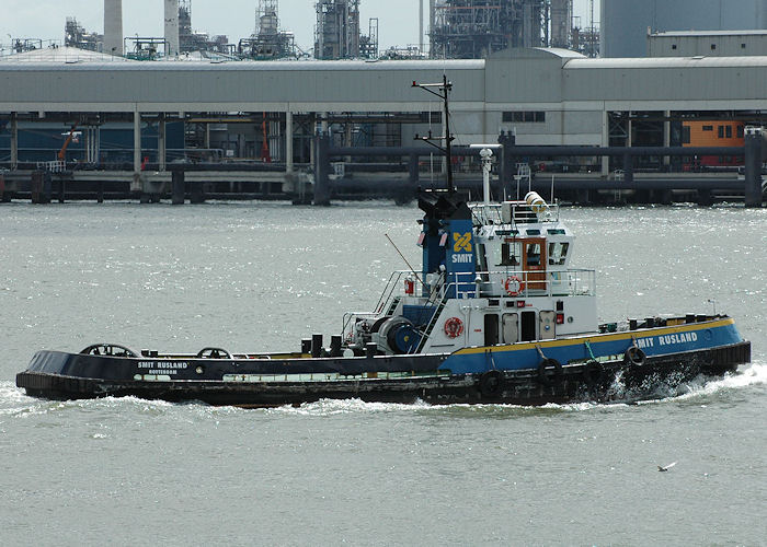 Photograph of the vessel  Smit Rusland pictured passing Vlaardingen on 19th June 2010
