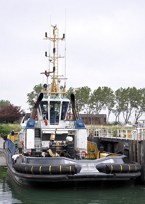 Photograph of the vessel  Smit Seine pictured at Scheurhaven, Europoort on 26th June 2011