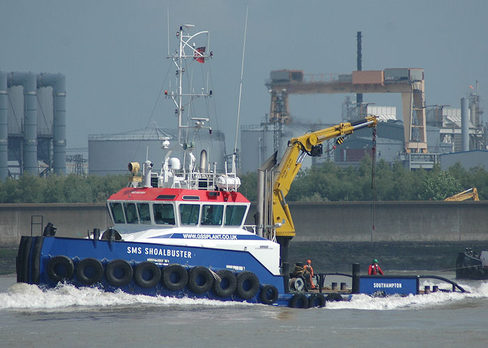 Photograph of the vessel  SMS Shoalbuster pictured at Shellhaven on 22nd May 2010