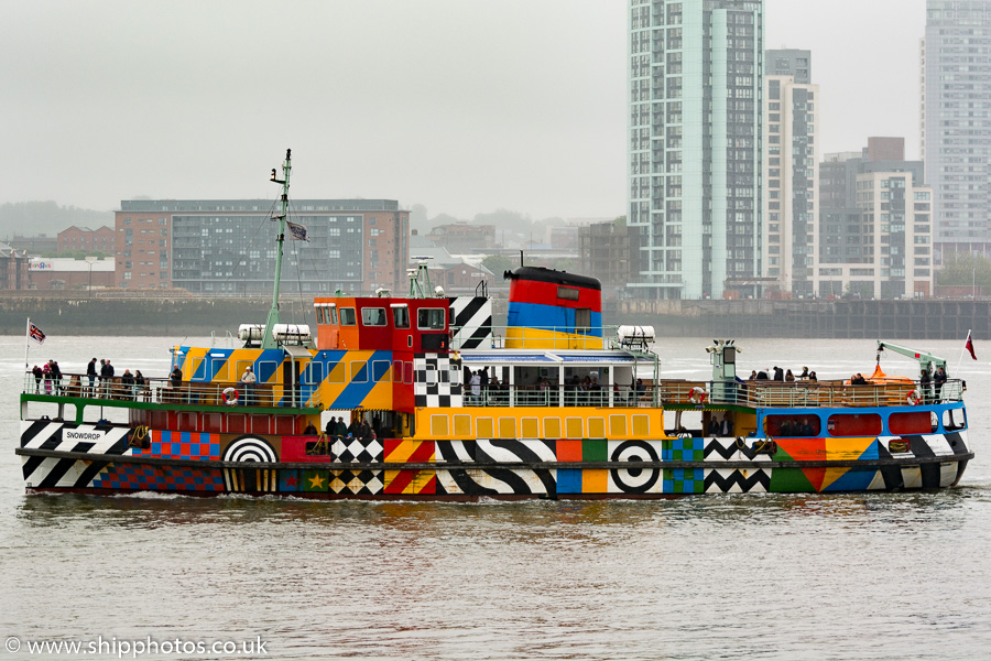 Photograph of the vessel  Snowdrop pictured approaching Seacombe on 20th June 2015