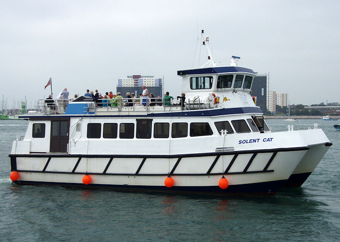 Photograph of the vessel  Solent Cat pictured in Portsmouth Harbour on 8th September 2007