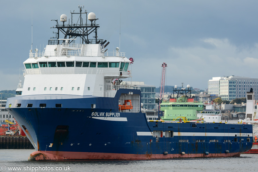Solvik Supplier pictured at Aberdeen on 14th October 2021