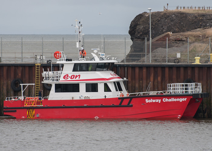 Photograph of the vessel  Solway Challenger pictured at Workington on 22nd March 2014