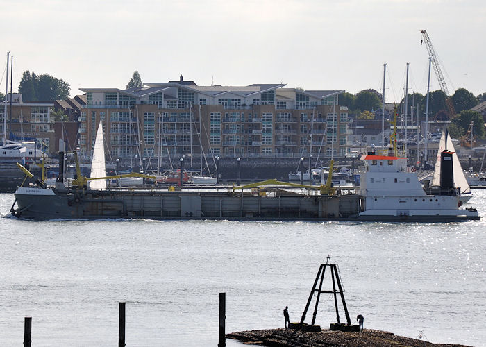 Photograph of the vessel  Sospan Dau pictured at Portsmouth on 9th June 2013