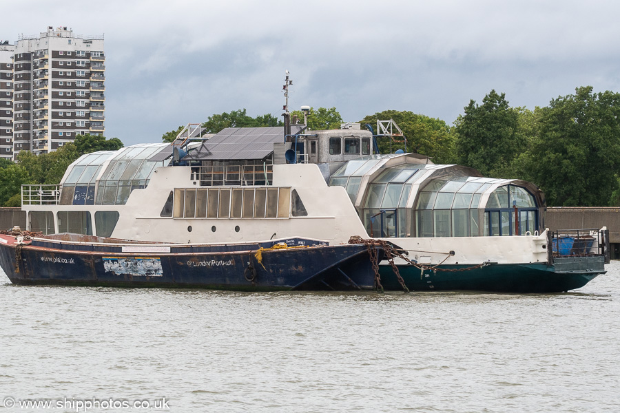 Photograph of the vessel  Sound pictured at North Woolwich on 20th July 2025