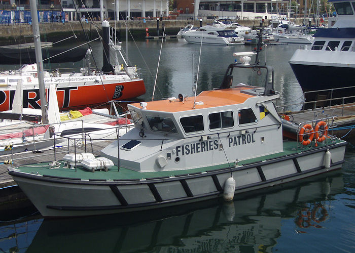 Photograph of the vessel fpv Southern Trident pictured in Ocean Village, Southampton on 13th June 2009