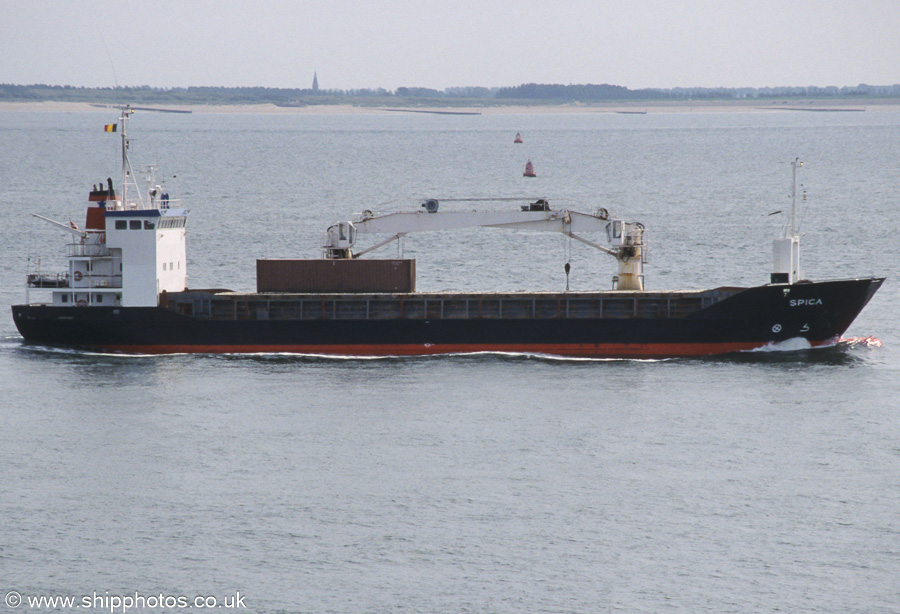 Photograph of the vessel  Spica pictured on the Westerschelde passing Vlissingen on 19th June 2002