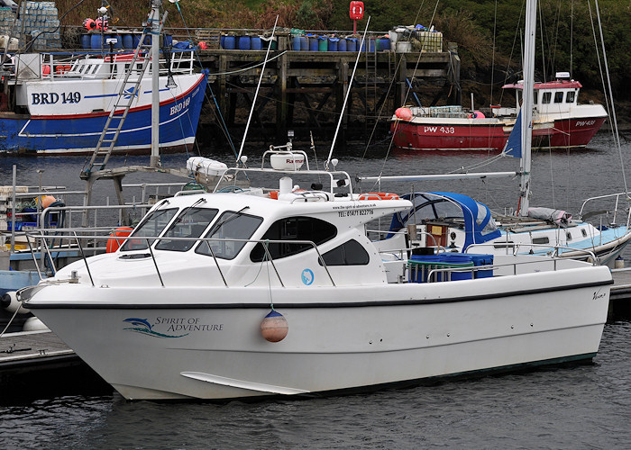 Photograph of the vessel  Spirit of Adventure pictured at Kyleakin on 8th April 2012