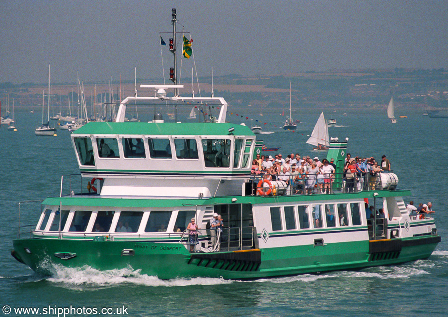 Photograph of the vessel  Spirit of Gosport pictured at the International Festival of the Sea, Portsmouth Naval Base on 24th August 2001