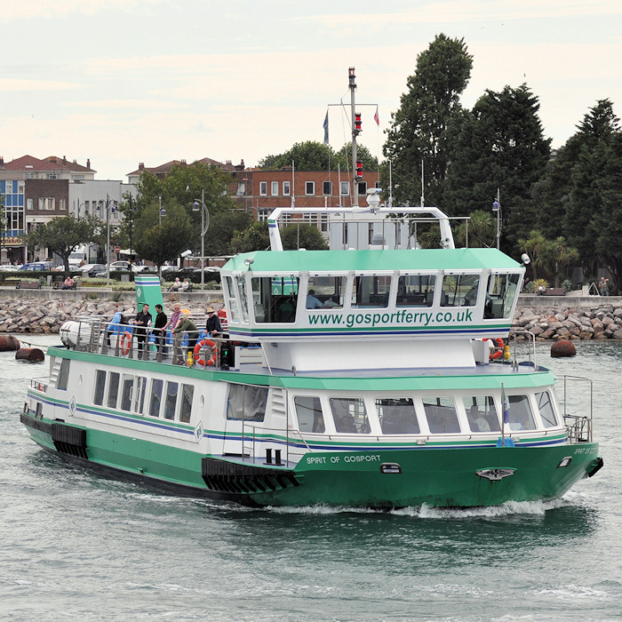 Photograph of the vessel  Spirit of Gosport pictured departing Portsmouth for Gosport on 22nd July 2012