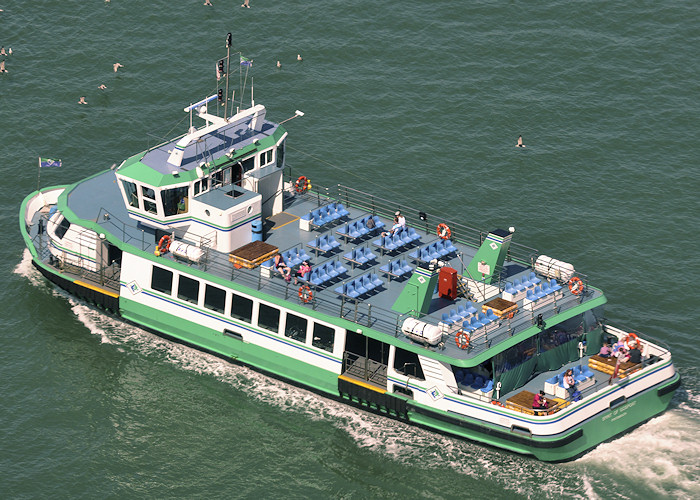 Photograph of the vessel  Spirit of Gosport pictured departing Portsmouth for Gosport on 22nd July 2012