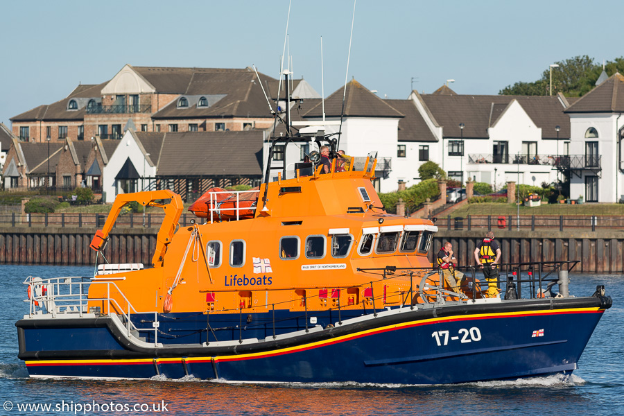 Photograph of the vessel RNLB Spirit of Northumberland pictured passing North Shields on 30th June 2018