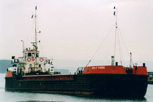 Photograph of the vessel  Split Three pictured in Poole on 19th January 2000
