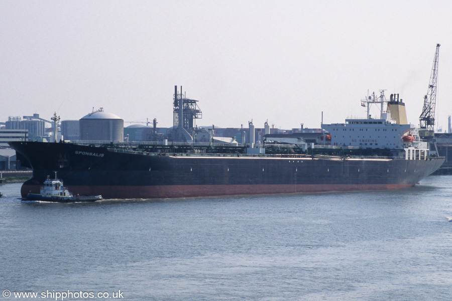 Photograph of the vessel  Sponsalis pictured on the Nieuwe Maas at Vlaardingen on 17th June 2002