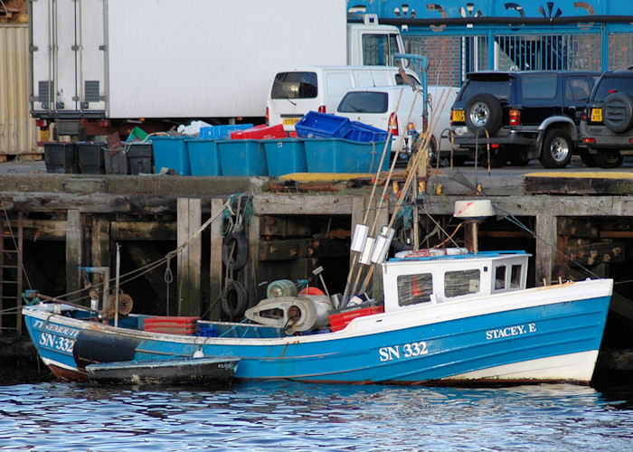 Photograph of the vessel fv Stacey E pictured at the Fish Quay, North Shields on 25th September 2009