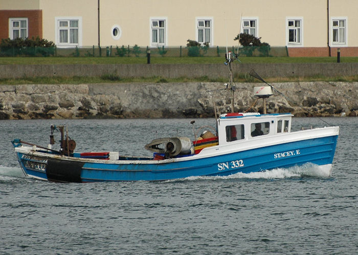 Photograph of the vessel fv Stacey E pictured passing North Shields on 9th August 2010