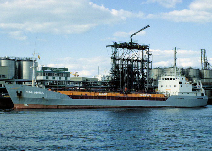 Photograph of the vessel  Star Aruba pictured in Rotterdam on 20th April 1997