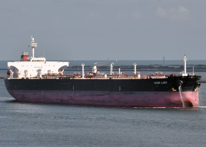 Photograph of the vessel  Star Lady pictured arriving at Europoort on 24th June 2011