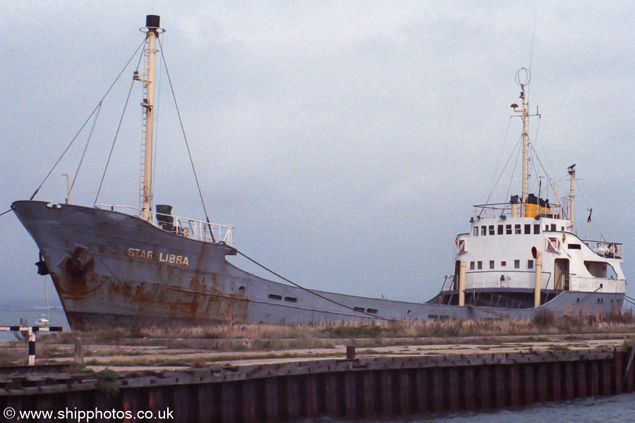  Star Libra pictured in Portsmouth Harbour on 17th September 1989