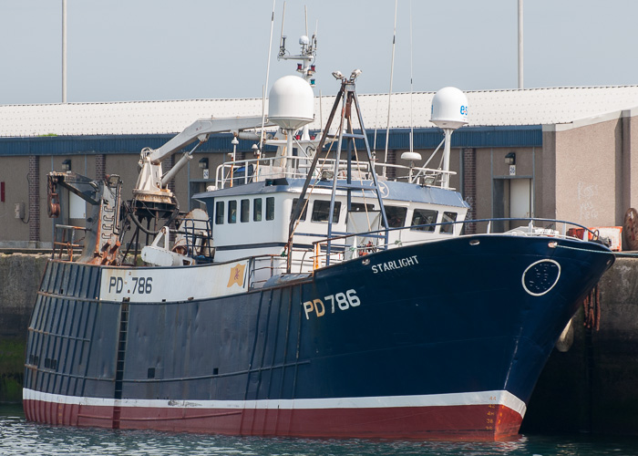 Photograph of the vessel fv Starlight pictured at Peterhead on 5th May 2014