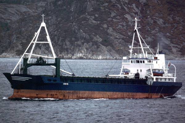 Photograph of the vessel  Starvik pictured departing Bergen on 26th October 1998