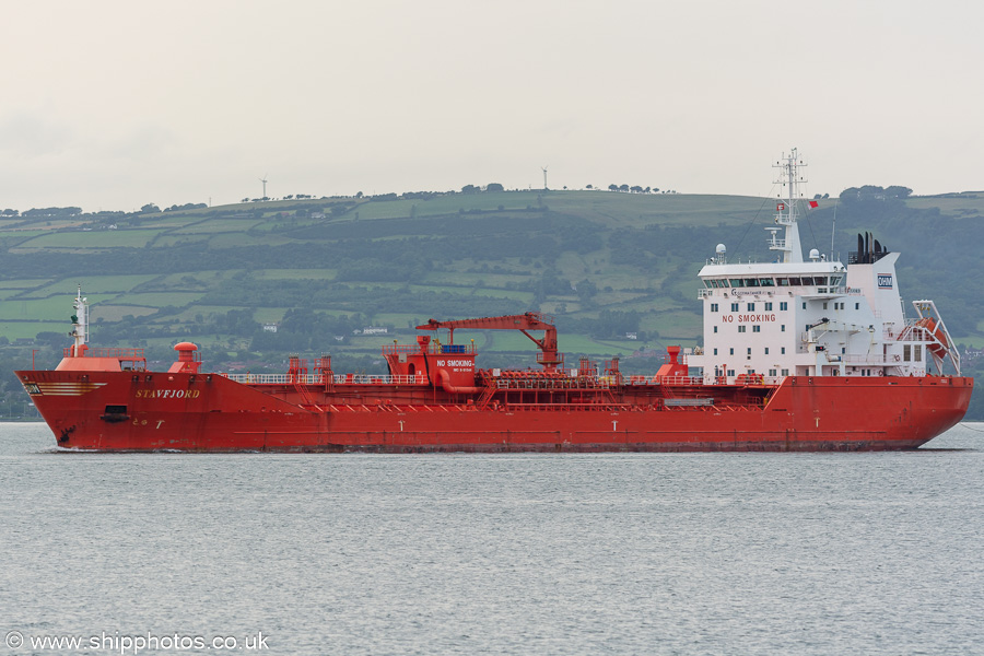 Photograph of the vessel  Stavfjord pictured approaching Belfast on 29th June 2023