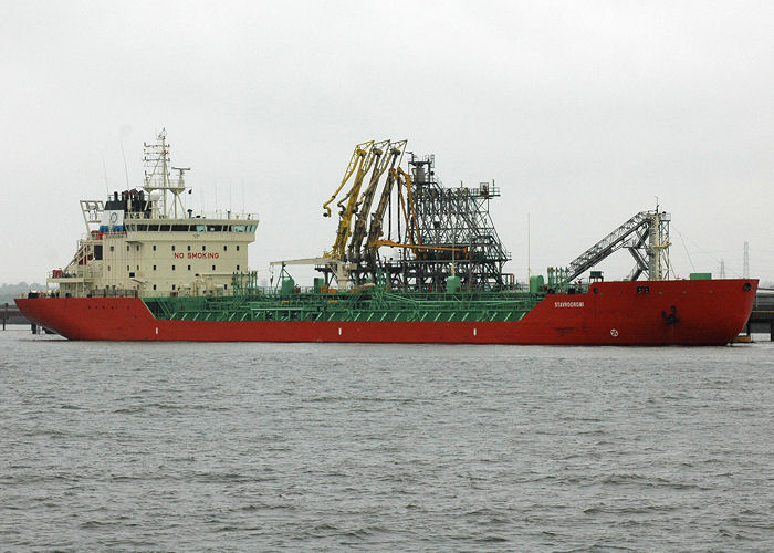 Photograph of the vessel  Stavrodromi pictured at Coryton on 17th May 2008