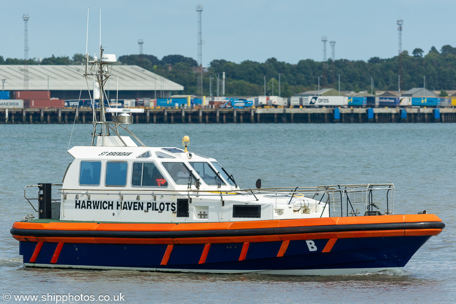 Photograph of the vessel pv St. Brendan pictured at Harwich on 16th August 2024