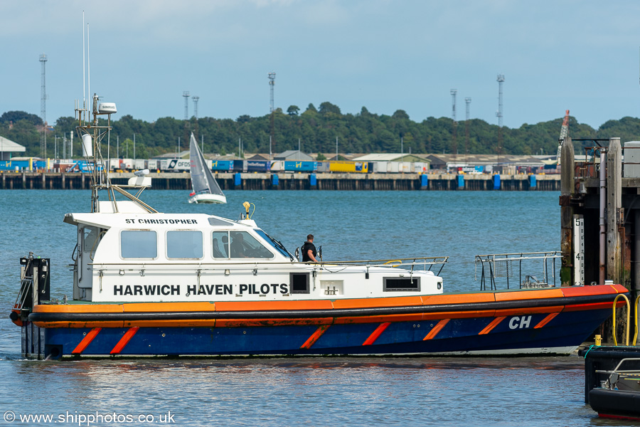 Photograph of the vessel pv St. Christopher pictured at Harwich on 16th August 2024