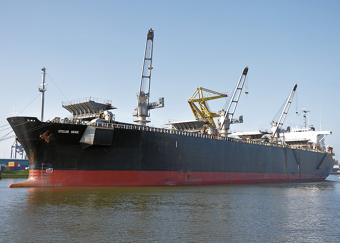 Photograph of the vessel  Stellar Grace pictured in Waalhaven, Rotterdam on 26th June 2011