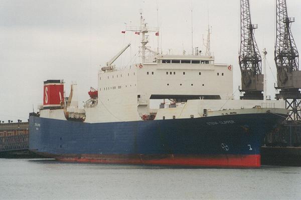 Photograph of the vessel  Stena Clipper pictured in Southampton on 24th June 1995