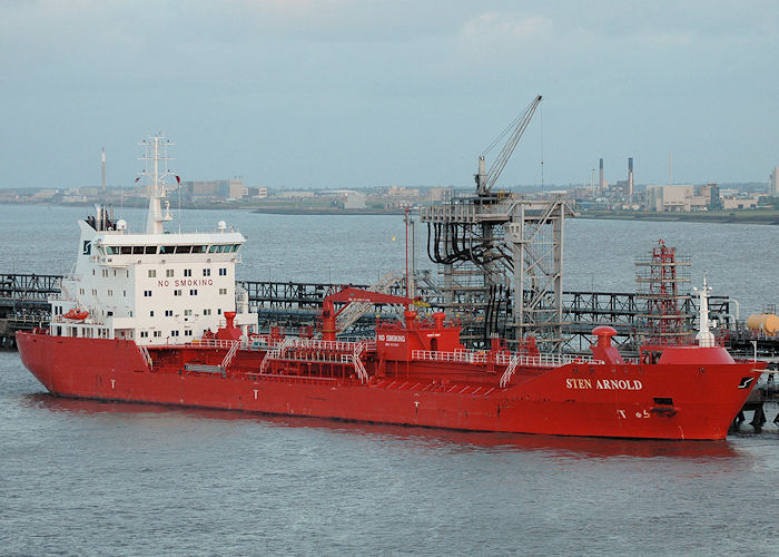 Photograph of the vessel  Sten Arnold pictured at Immingham Oil Terminal on 18th June 2010