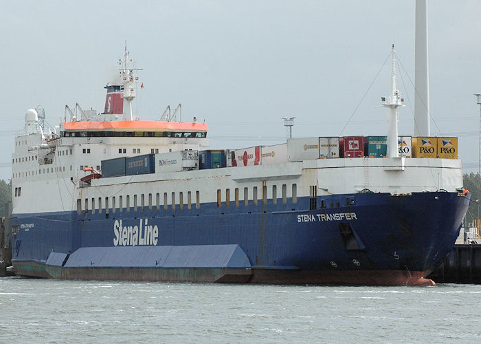 Photograph of the vessel  Stena Transfer pictured in Beneluxhaven, Europoort on 20th June 2010