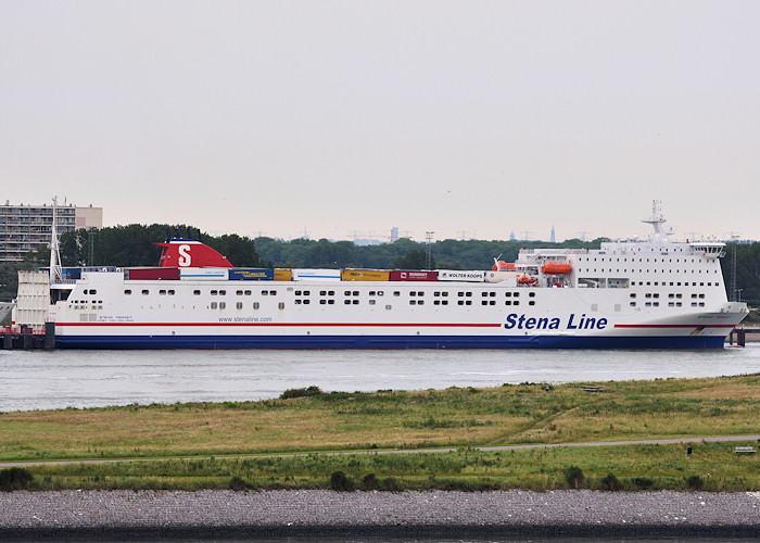 Photograph of the vessel  Stena Transit pictured at Hoek van Holland on 26th June 2012