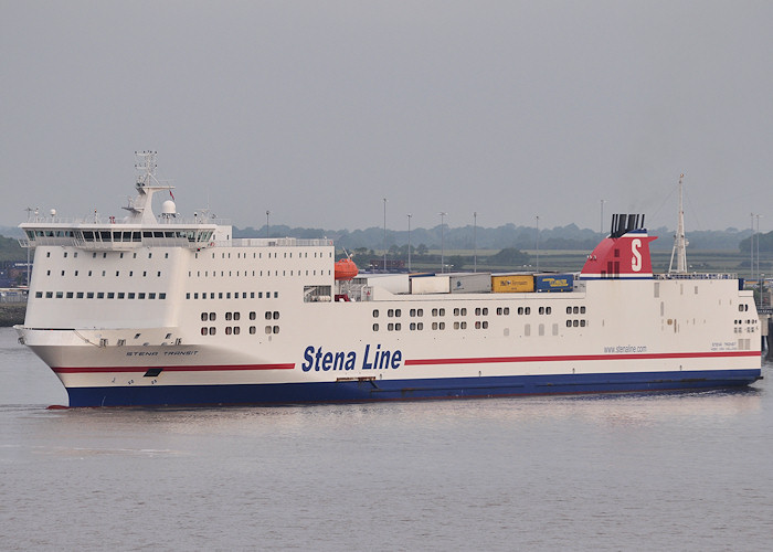 Photograph of the vessel  Stena Transit pictured at Killingholme on 27th June 2012