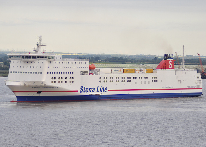 Photograph of the vessel  Stena Transporter pictured arriving at Killingholme on 29th June 2011