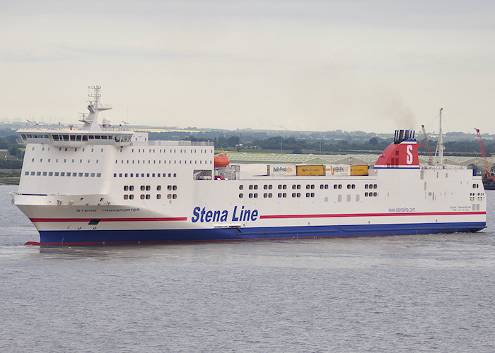 Photograph of the vessel  Stena Transporter pictured arriving at Killingholme on 29th June 2011