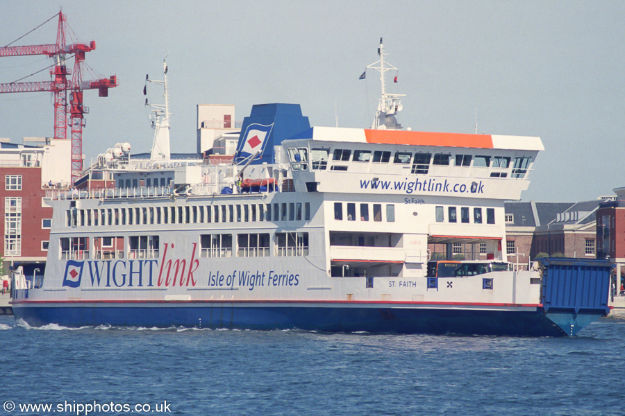 St. Faith pictured departing Portsmouth Harbour on 5th May 2003