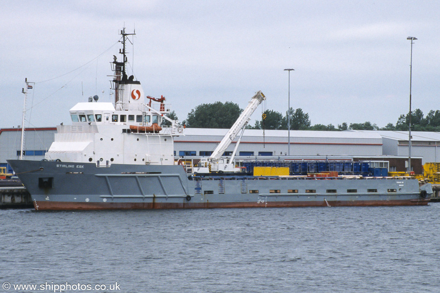 Photograph of the vessel  Stirling Esk pictured on the Noordzeekanaal at Velsen-Noord on 16th June 2002