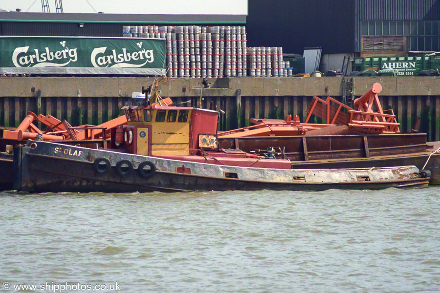 Photograph of the vessel  St. Olaf pictured on the River Thames on 22nd April 2002