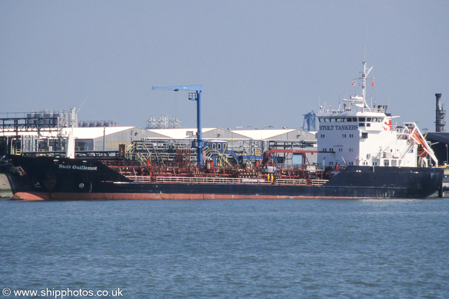 Photograph of the vessel  Stolt Guillemot pictured in 3e Petroleumhaven, Rotterdam on 17th June 2002