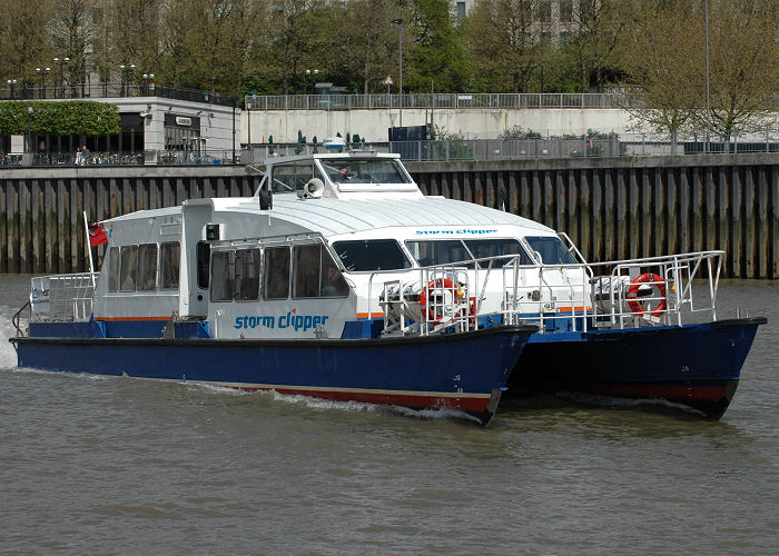 Photograph of the vessel  Storm Clipper pictured in London on 1st May 2006