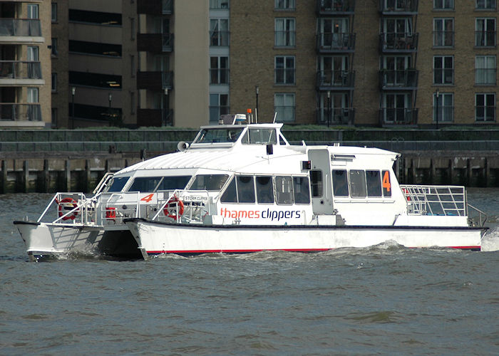 Photograph of the vessel  Storm Clipper pictured in London on 11th June 2009