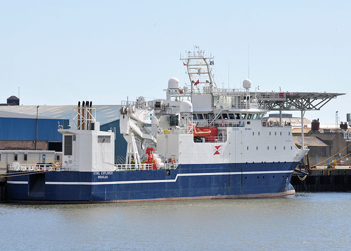 Photograph of the vessel  Stril Explorer pictured at Montrose on 16th May 2013