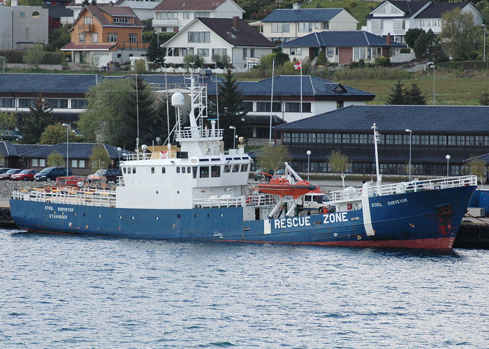 Photograph of the vessel  Stril Surveyor pictured in Stavanger on 12th May 2005