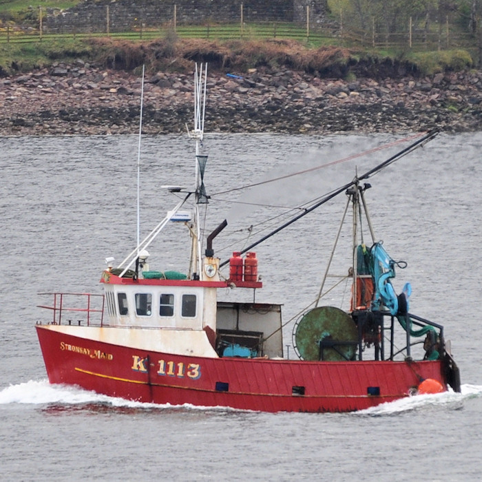 Photograph of the vessel fv Stronsay Maid pictured at Ullapool on 13th April 2012