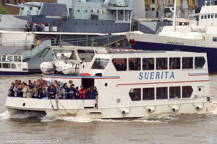 Suerita pictured in London on 3rd May 2003
