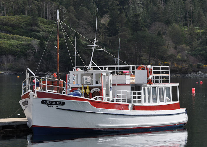 Photograph of the vessel  Sula Mhor pictured at Plockton on 10th April 2012