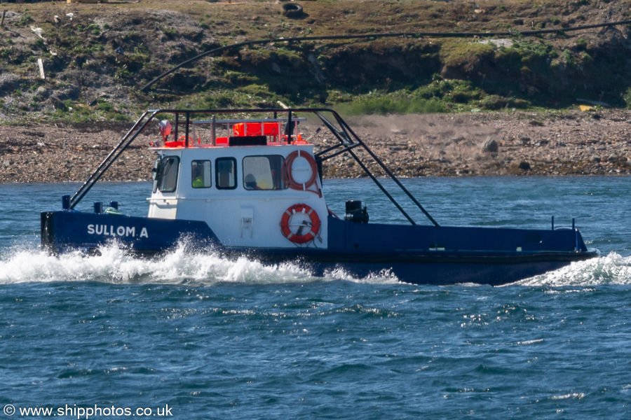 Photograph of the vessel  Sullom A pictured at Sella Ness on 16th May 2022